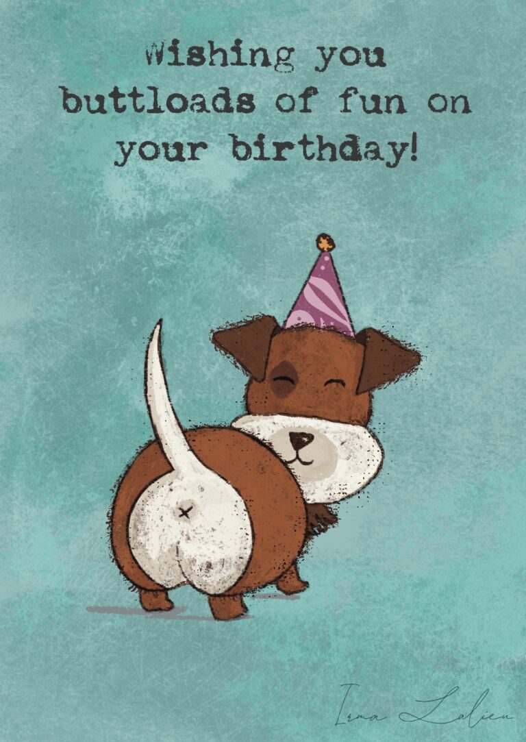 Hondje met zijn kontje